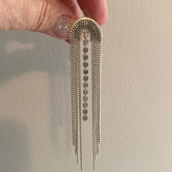 Earrings, silver